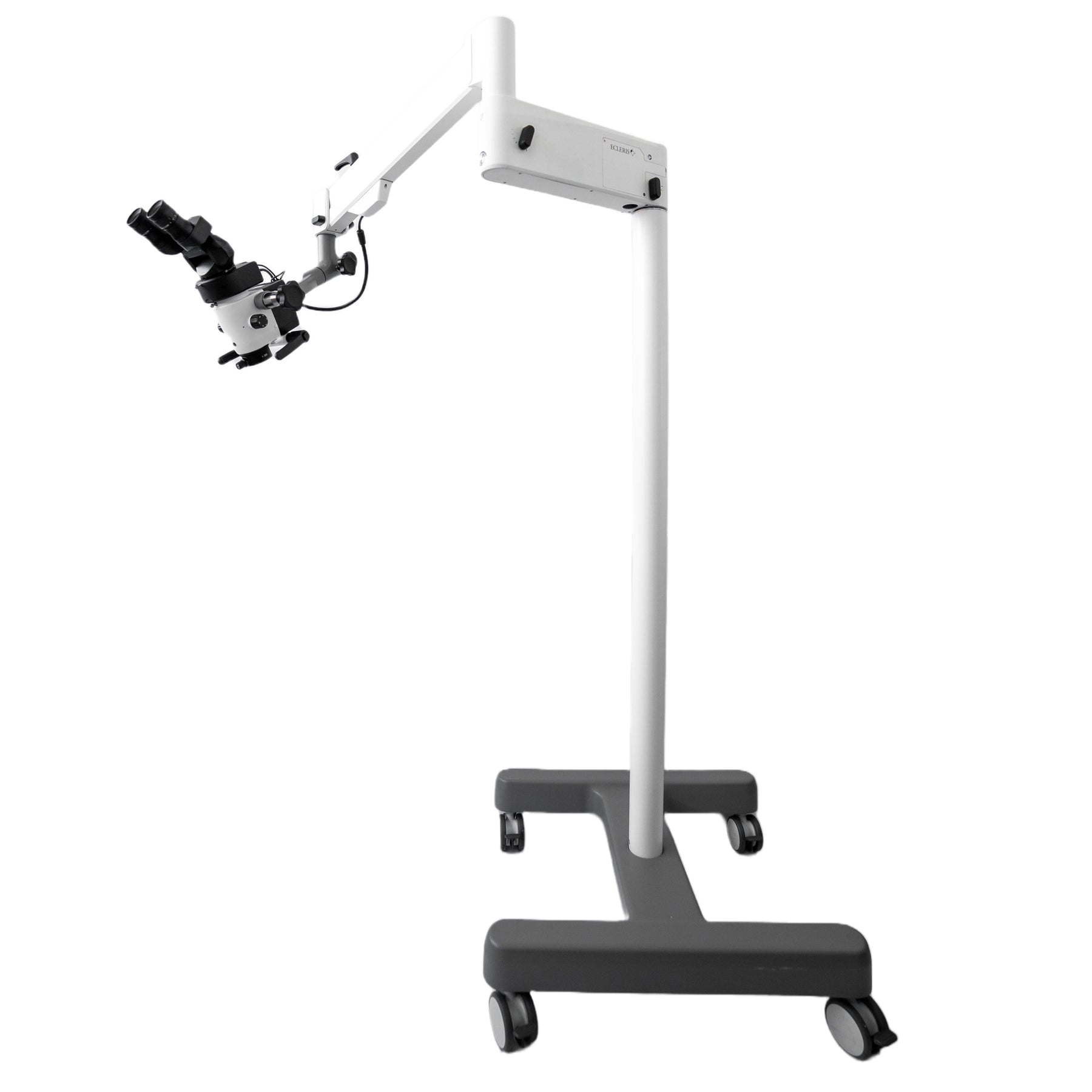 The OM-200 operating microscope is the latest model in the Ecleris OM-Series range. The floating pantographic pneumatic arm offers superior manoeuvrability.