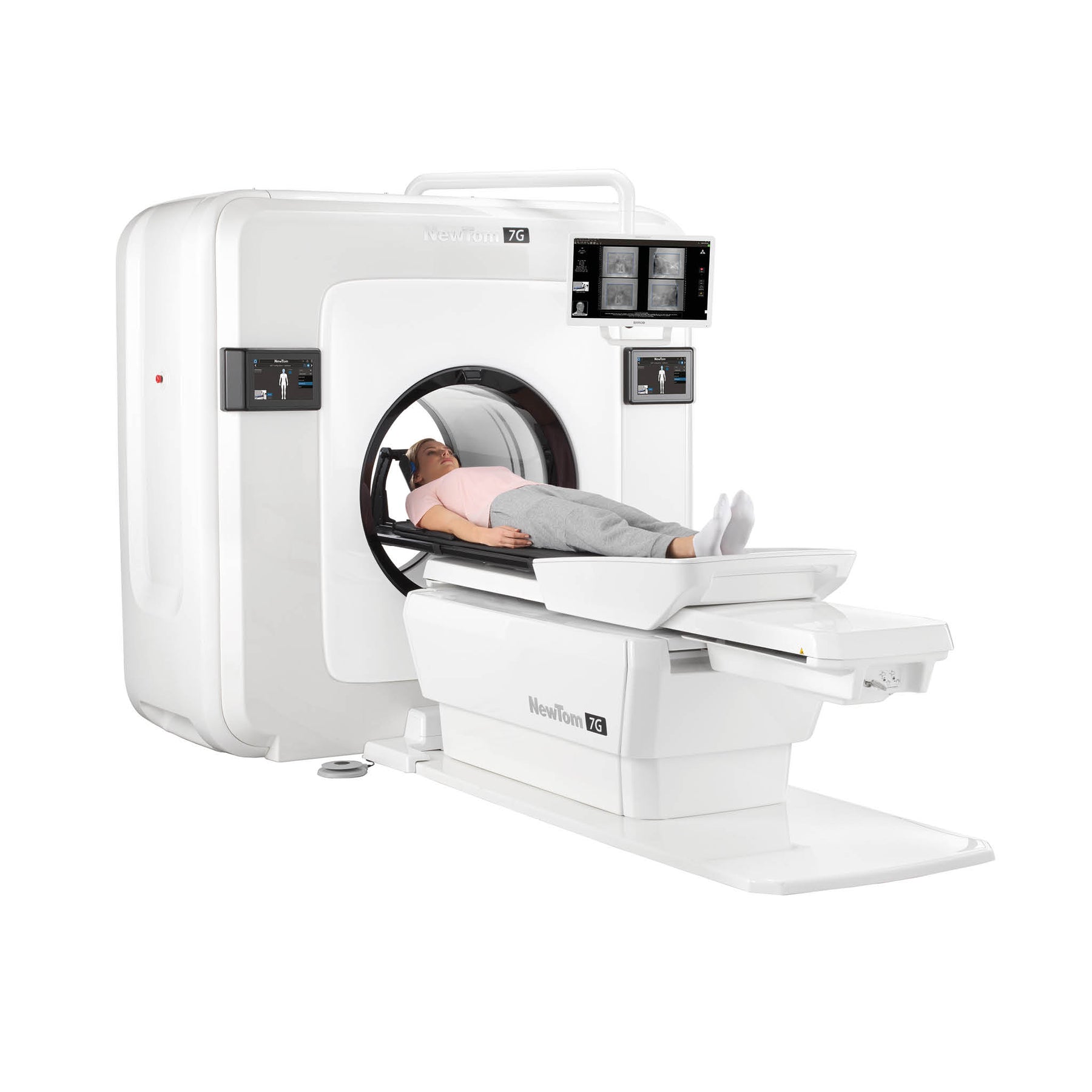 NewTom 7G is the most advanced CBCT device on the market. Optimal lying down position.