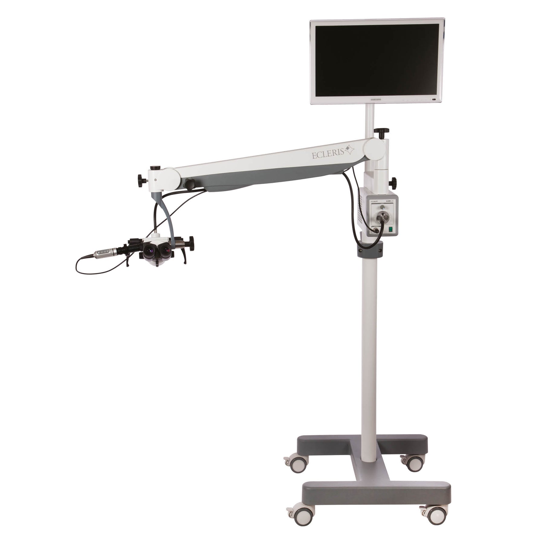 The Ecleris OM-100 F has a modern designed base and column which provides easy mobility