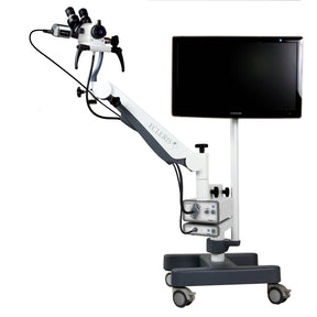 Ecleris Colposcope C-100 F state-of-the-art designed base allows for easy transport with medical grade castor wheels.
