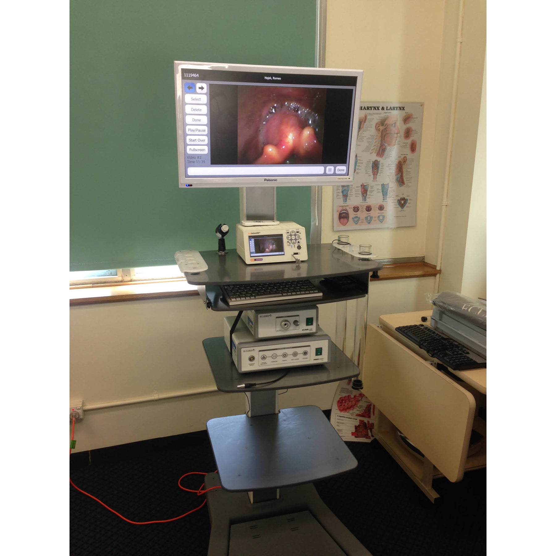 The Ecleris Equipment Cart in use.